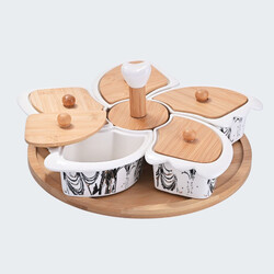 Candy Dish Wooden Cover