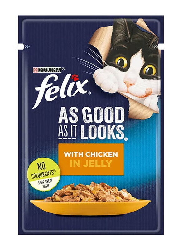 

Purina Felix As Good As It Looks With Chicken In Jelly Cat Wet Food, 85g