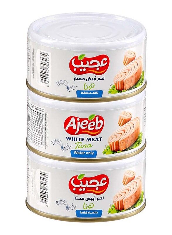 

Ajeeb White Meat Tuna in Water, 3 x 170g