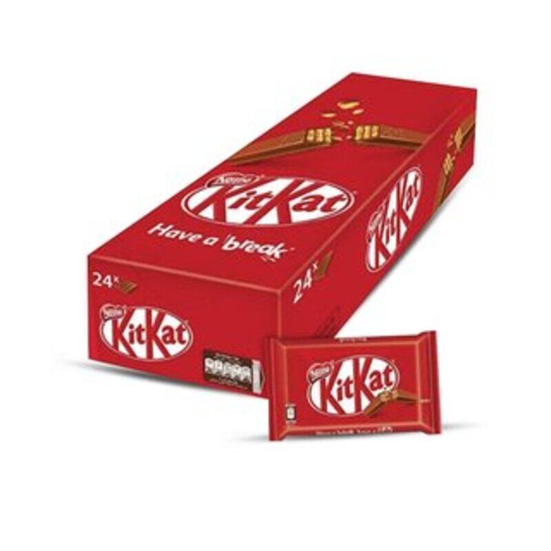 

Nestle Kitkat 4 Finger Milk Chocolate Biscuit Bar 24 x4 1.5g