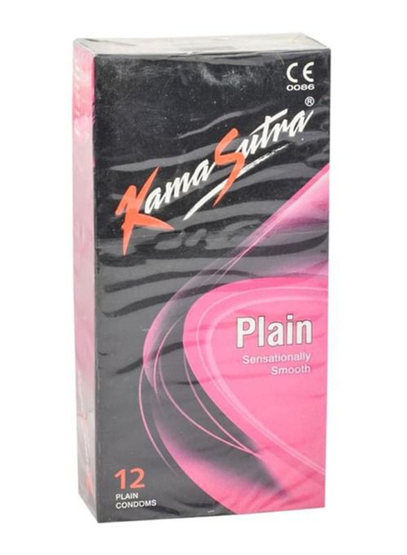 Kamasutra Plain Sensationally Smooth Condoms, 12 Pieces