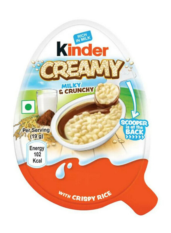 

Kinder Creamy Milky & Crunchy with Crispy Rice, 19g