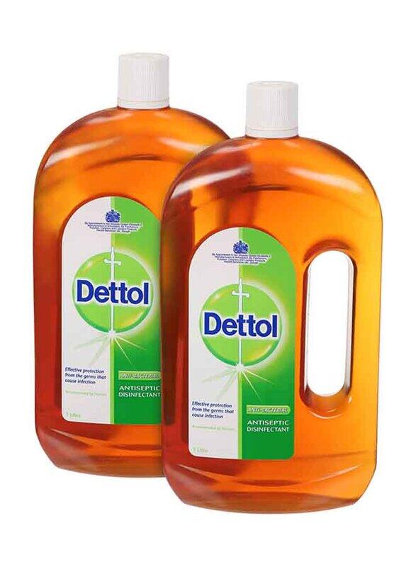 

Dettol Anti-Bacterial Antiseptic Disinfectant Liquid All Purpose Cleaner, 2 x 1 Liter