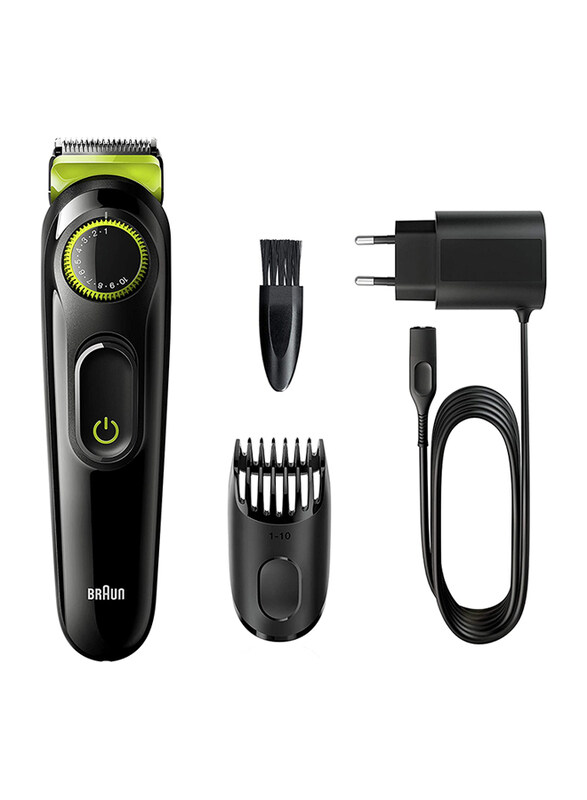 

Braun Beard Trimmer, BT3221, Black/Green