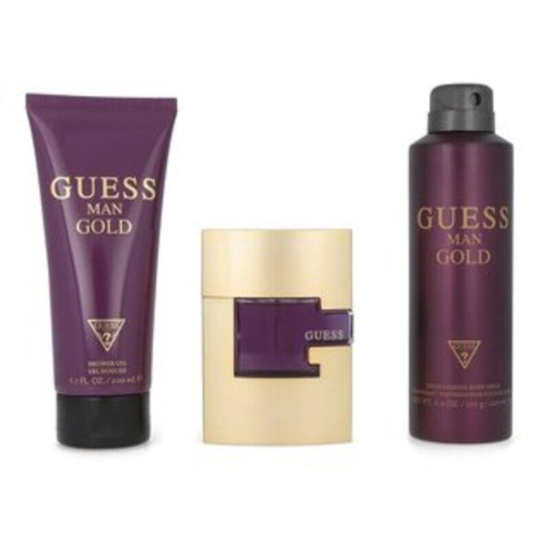 

Guess Gold Gift Set EDT Perfume 75 ml Shower Gel 200 ml Body Spray 226ml