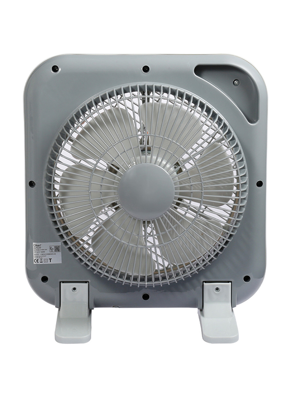 Clikon Box Fan, 10-inch, Light Grey