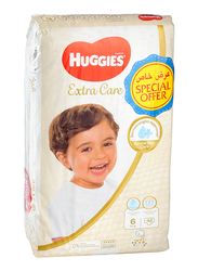 Huggies Extra Care Diapers, Size 6, 15+ kg, Jumbo Pack, 42 Count