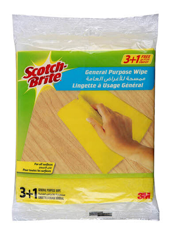 

3M Scotch Brite Multi Purpose Cleaning Cloth, Yellow