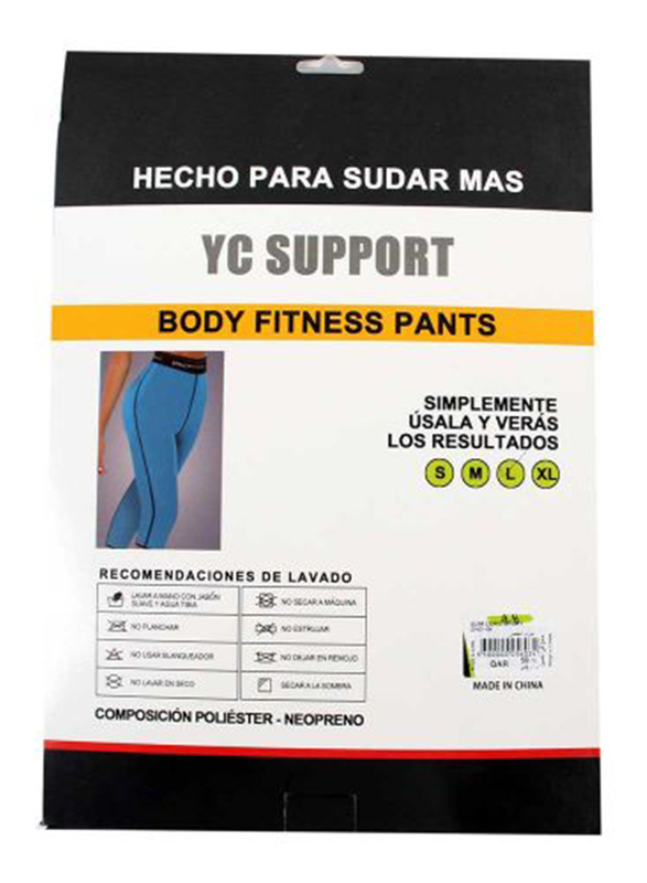 YC Support Long Slim Pants for Women, Small, Blue