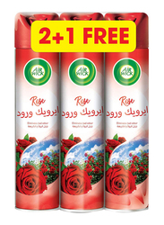 Air Wick Aerosol Roses Air Freshener Spray, 3 x 300ml