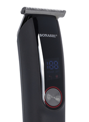 Sonashi Rechargeable Hair Clipper, SHC-1056, Black/Dark Grey