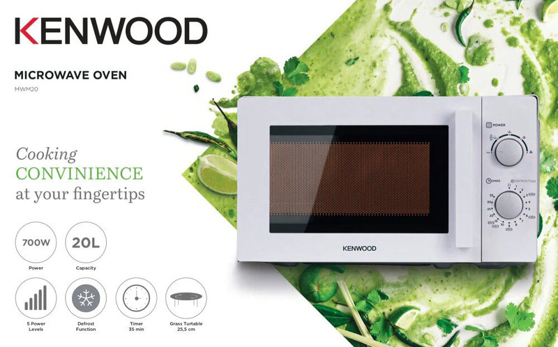 Kenwood 20L Microwave Oven, 700W, MWM20.000WH, White