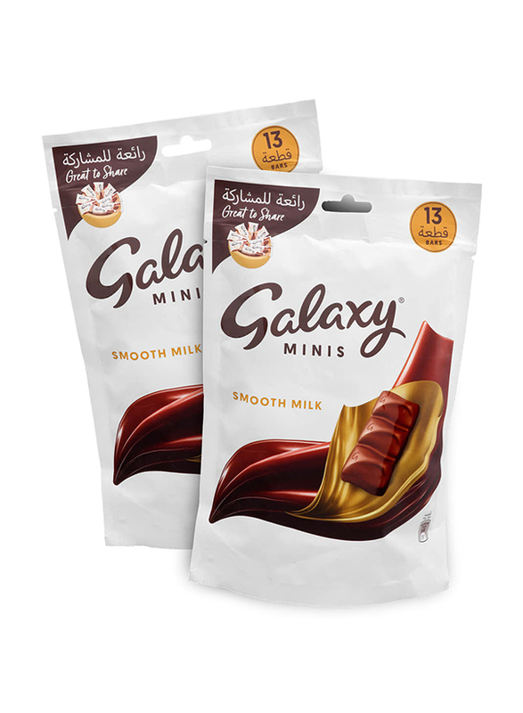 Galaxy Minis Smooth Milk Chocolate, 2 Pack x 162.5g