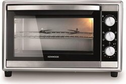 Kenwood MOM56, 56L Toaster Oven ,Oven Toaster Grill Large Capacity Double Glass ,Door Multifunctional With Rotisserie And Convection Function For Grilling, Silver, Stainless Steal