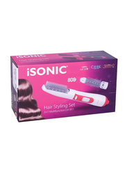 Isonic 2+1 Hair Styler Set, IH-911, Red/Black