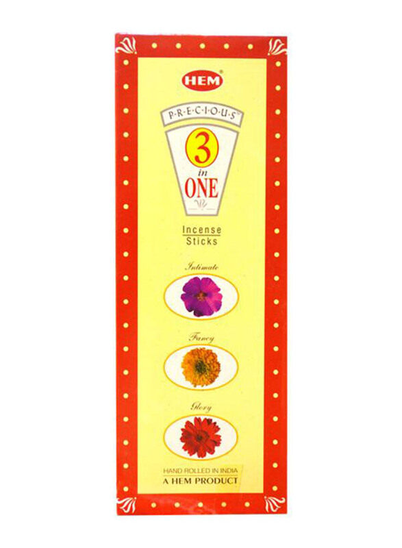 

Hem Precious 3 in 1 Economy Incense Sticks, 100 Sticks, Multicolour