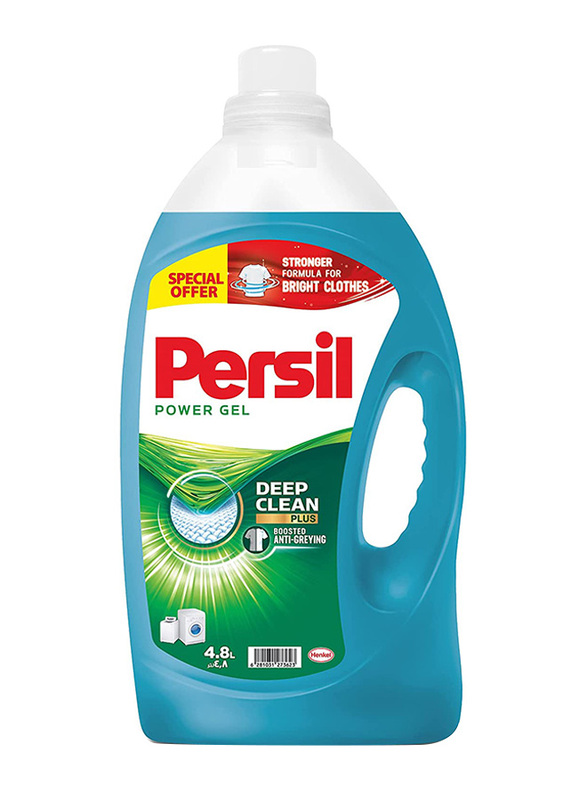 Persil Power Gel Strong Formula Deep Clean Liquid Detergent, 4.8 Liter