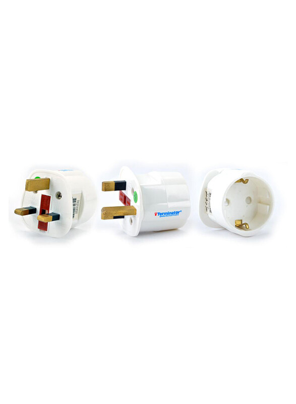 

Terminator 3 Sockets Suchko Outlet 4X Adaptor, TTA 13ASC, White