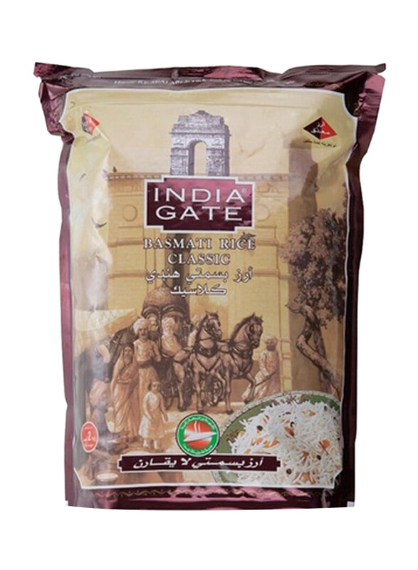 

India Gate Classic Basmati Rice, 3 x 2 Kg