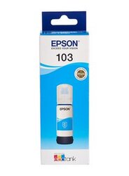Epson 103, Ecotank Ink Bottle, Cyan Ink