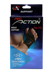 Pro Action Wrist Support, PRO-713, Black