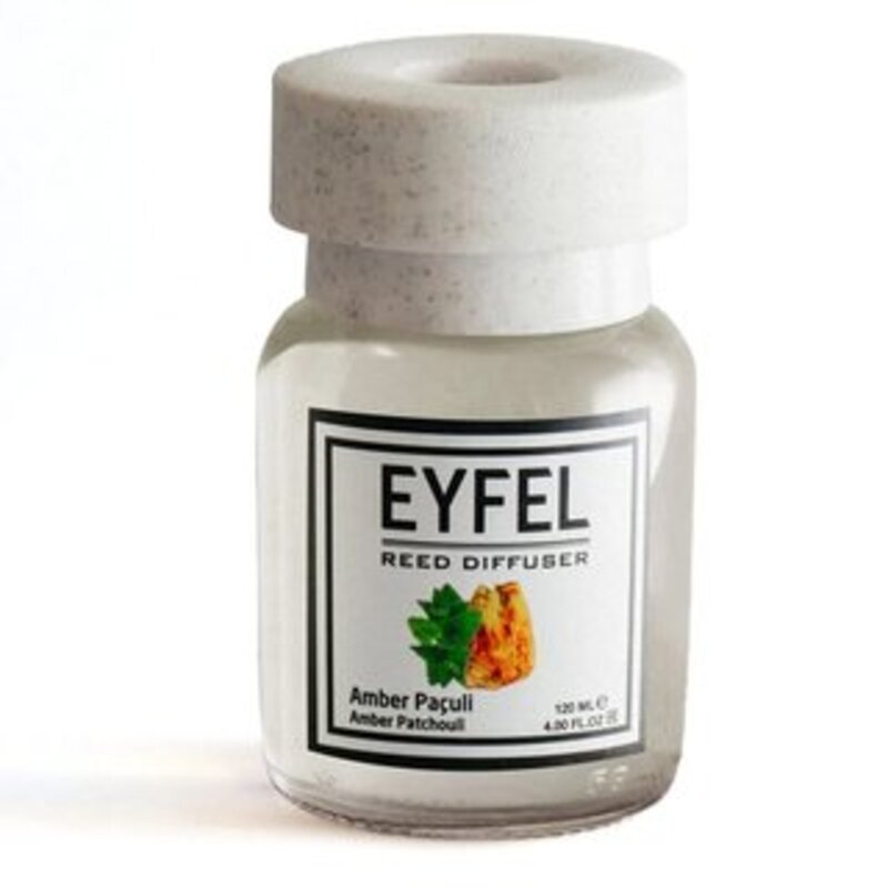 EYFEL Aroma Diffuser With Sticks Amber Patchouli, 120ml