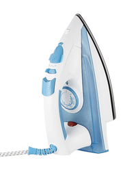 Black+Decker Steam Iron, 2200 Watts, X2000-B5, White/Blue