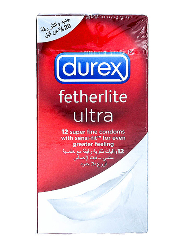 Durex Fetherlite Ultra Condom, 12 Pieces