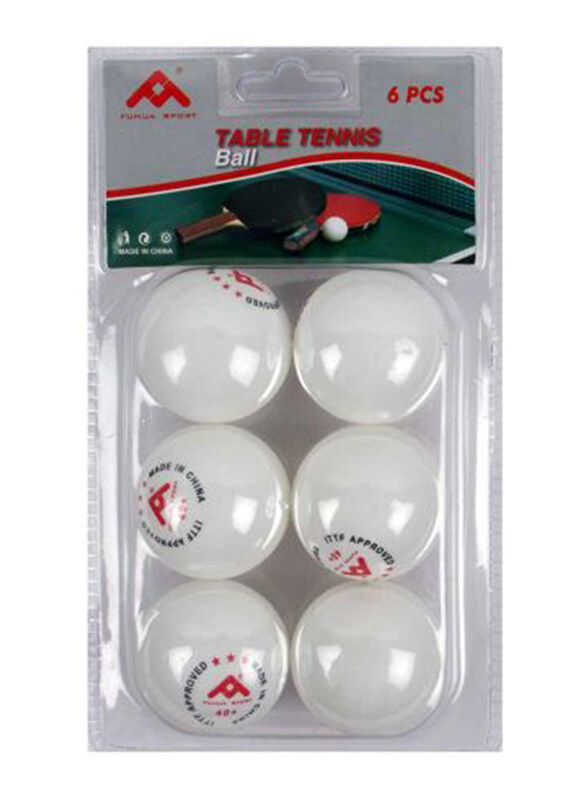 

Fuhua Sport 6-Piece Table Tennis Balls, White