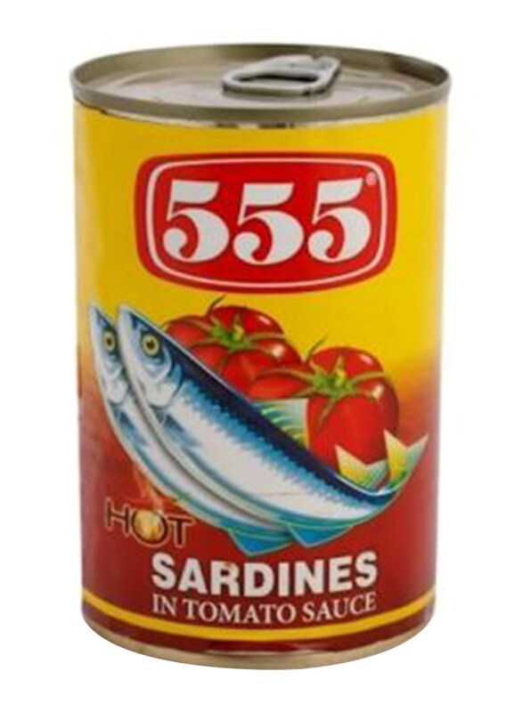 

555 Hot Red Sardines in Tomato Sauce, 425g