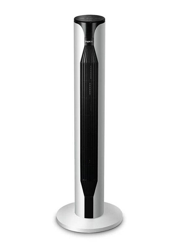 

Impex Twister Tower Fan with 3 Stage Speed Control, 36-inch, Silver/Black