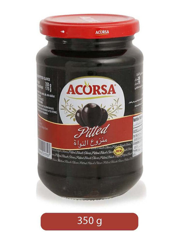 

Acorsa Black Pitted Olives, 350g