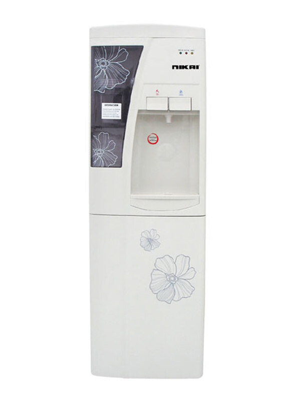 

Nikai Water Dispenser with Refrigerator, 550W, NWD1206N, White