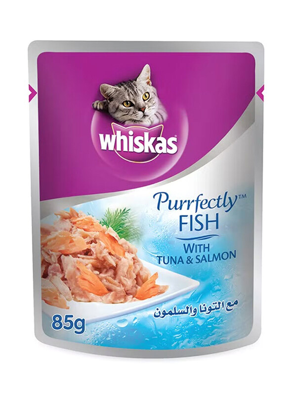 

Whiskas Perfectly Tuna & Salamon Cat Wet Food, 85g