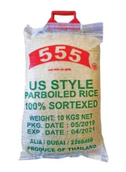 555 Thai US Style Parboiled Rice, 10kg