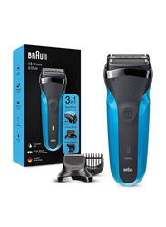 Braun Series 3 Shave & Style Trimmer, Black/Blue