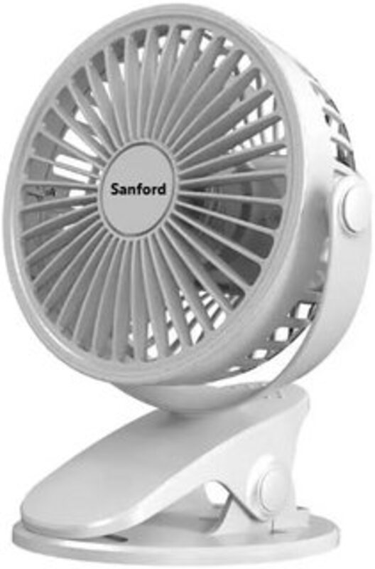 Sanford SF6664PCF Rechargeable,  portable clip fan, 360 adjustable rotation