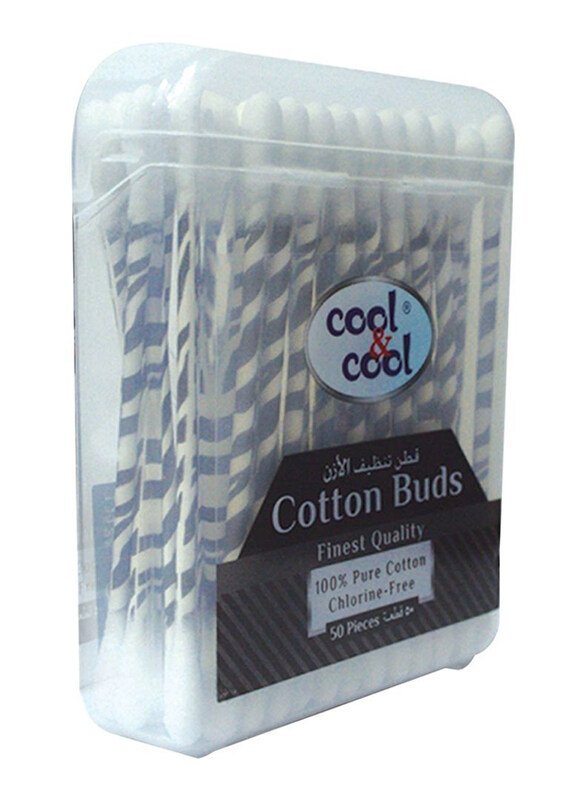 

Cool & Cool Finest Quality Cotton Buds, 50 Pieces, Black