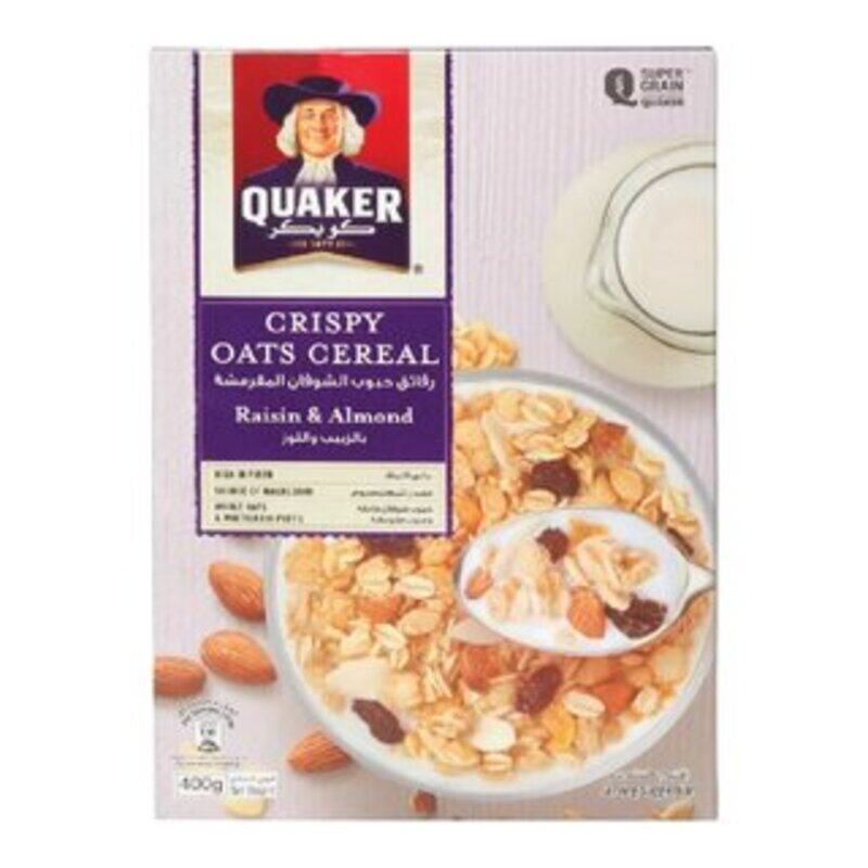 

Quaker Cereal Oats Raisin & Almond 400g