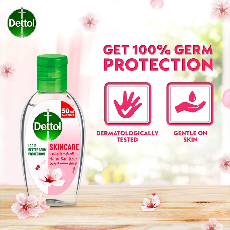 Dettol Skincare Hand Sanitizer, 3 x 50ml