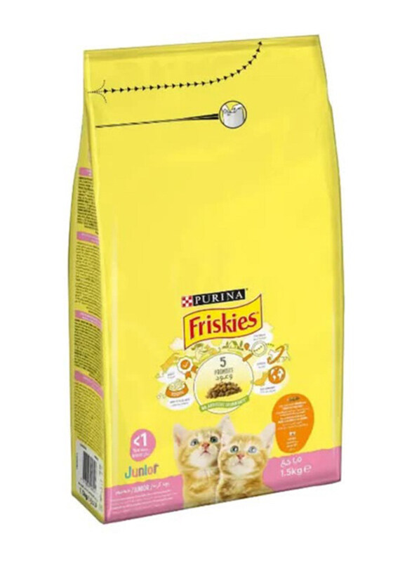 

Purina Friskies Junior with Chicken & Milk Cat Dry Food, 1.5 Kg