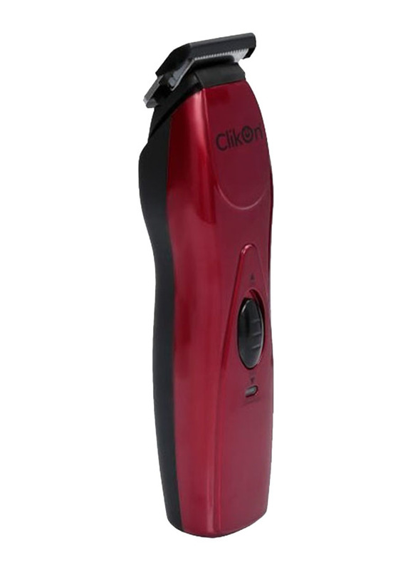 Clikon 5-in-1 Rechargeable Hair Trimmer, Red/Black