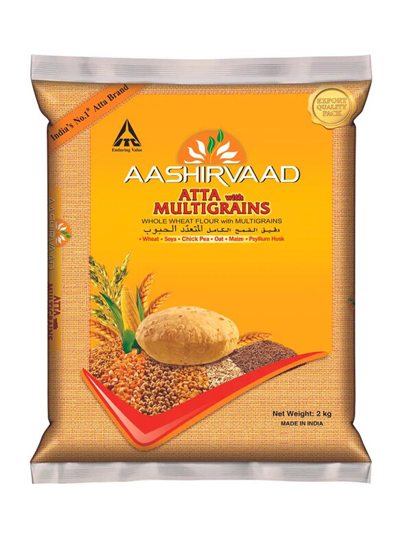 

Aashirvaad Aashirvad Whole Wheat Multigrain Atta Flour, 2Kg