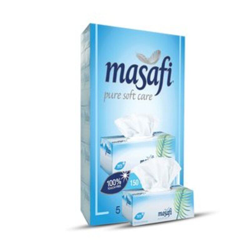 

Masafi Pure Soft Care White Facial Tissues 2ply 5x130's