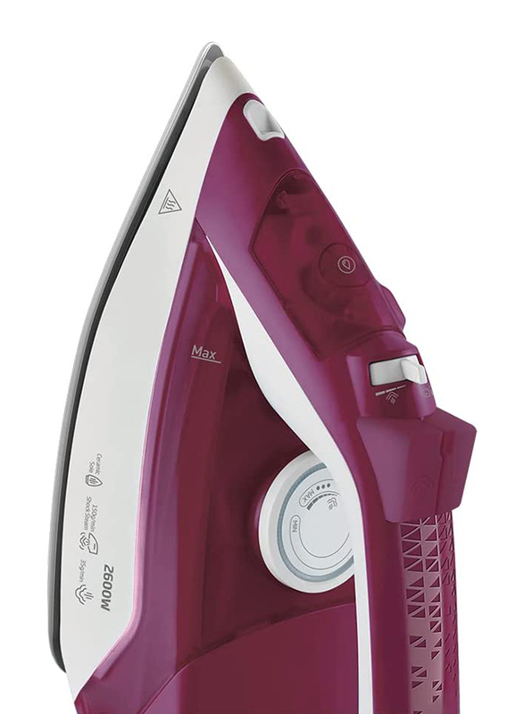 Beko Auto-Off Steam Iron 2600W, SIM 3126R, Pink/White