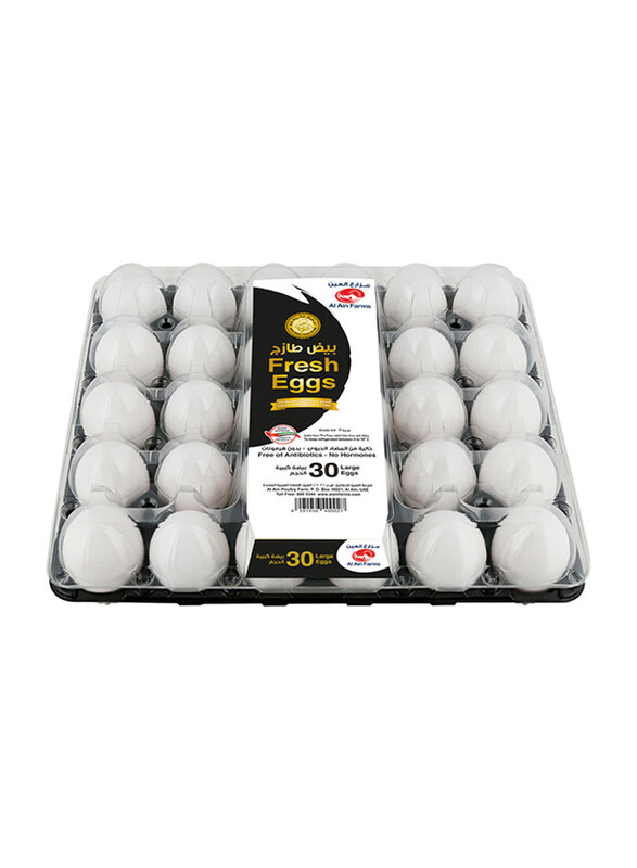 

Al Ain Fresh White Eggs Tray, Large, 30 Pieces