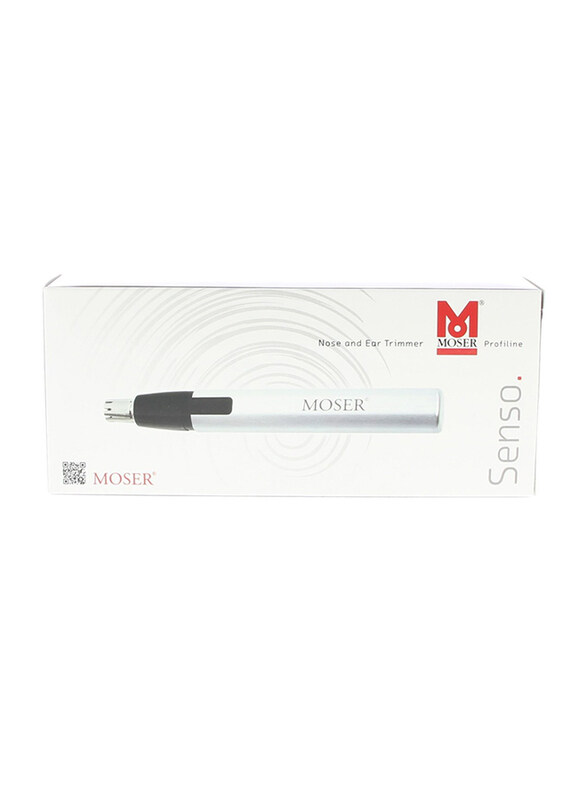 

Moser Senso Nose & Ear Trimmer, Silver/Black