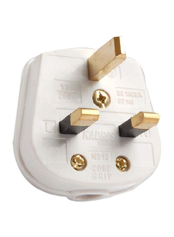 

Kadris N313 13 AMP Top Plug, MU-1090, White