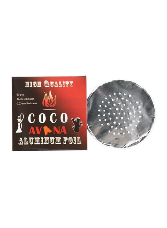 

Coco Avana Shisha Aluminium Foil, 14cm, 50 Pieces