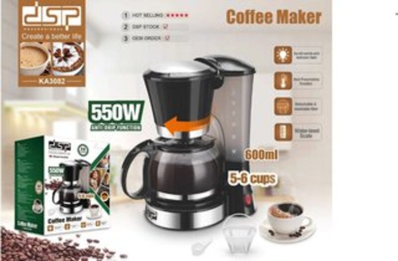 DSP KA3082, Coffee Maker ,600Ml